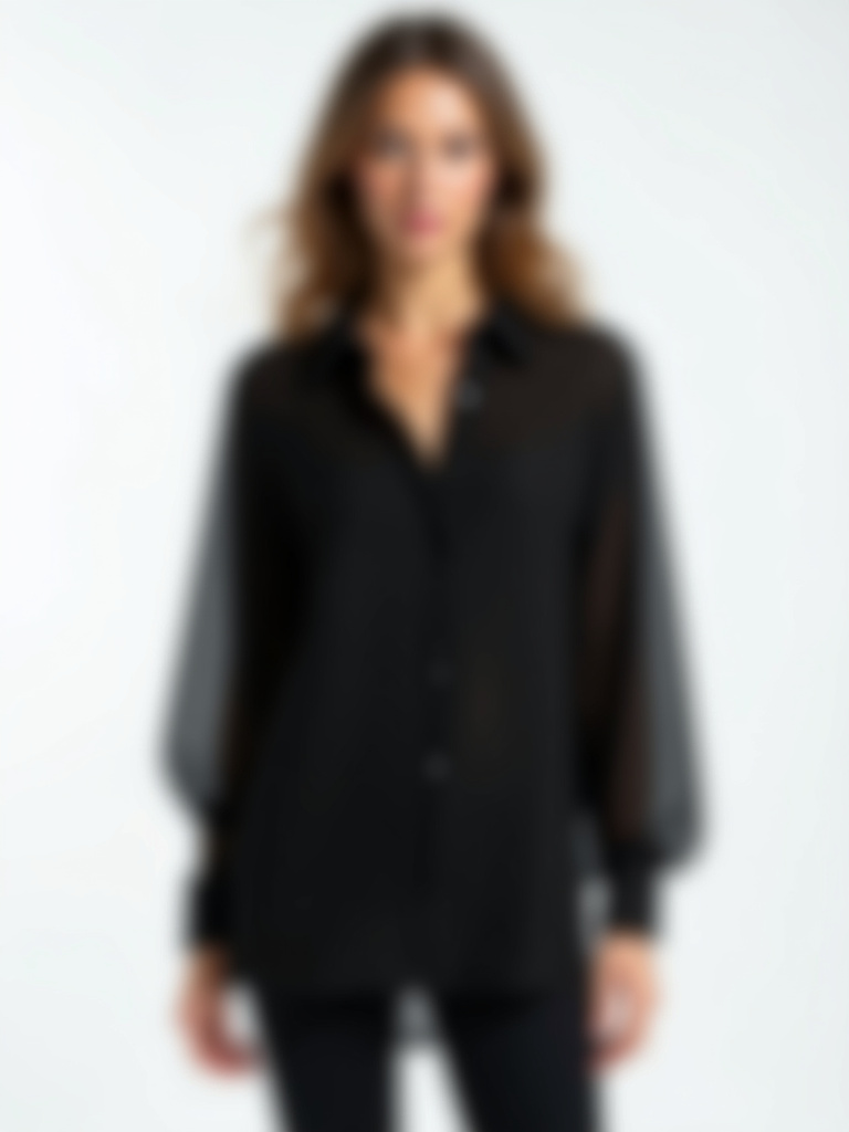 Chemise noire longue